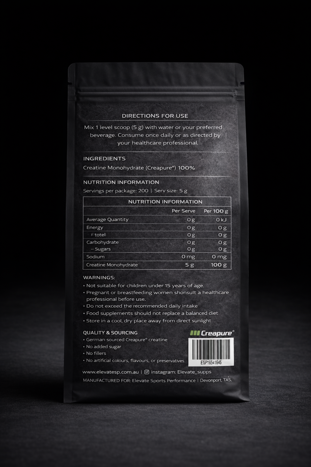 Creapure® Creatine Monohydrate 1kg